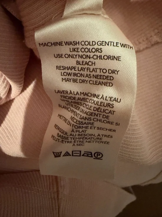 Maeve by Anthropologie Blush Pink Tie-Shoulder Ribbed Tank - Picture 6 of 10